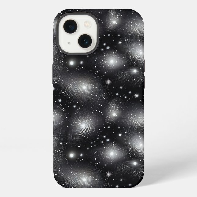 Touch of Glamour with a Silver Sparkle  iPhone Case (Back)