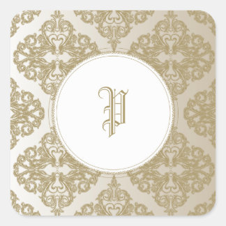 Touch of Gold Square Sticker