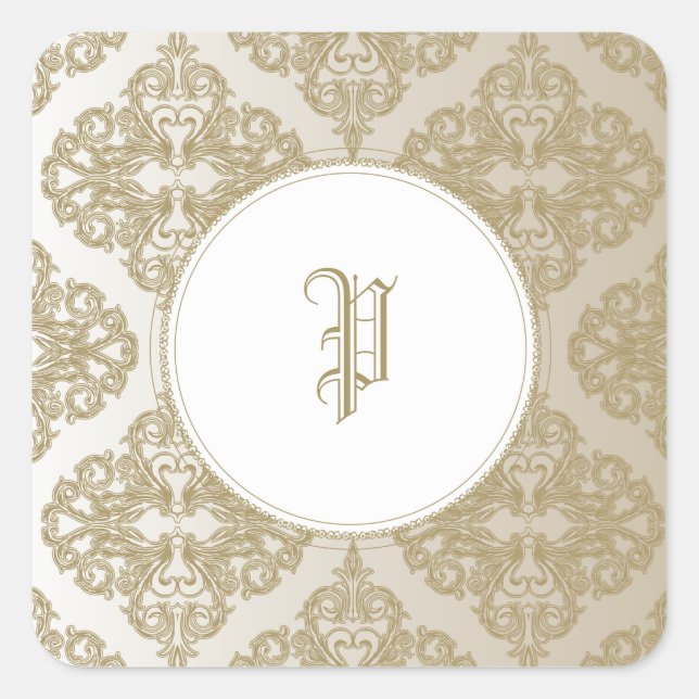 Touch of Gold Square Sticker (Front)
