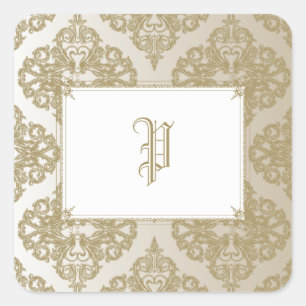 Touch of Gold Square Sticker