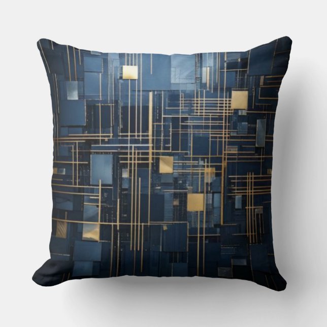 Touch of luxery throw pillow (Front)
