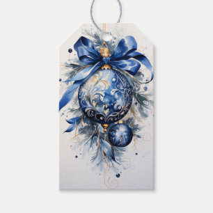 Touch of Opulence: Shades of Blue Gift Tags