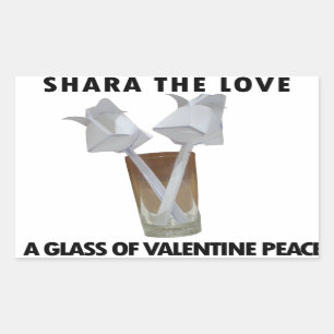 Touch of Romance: A Peaceful Valentine's Day Sticker