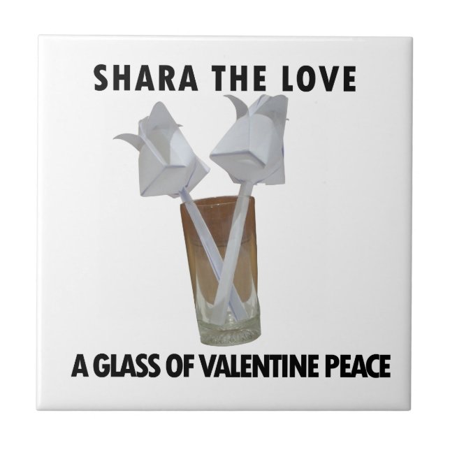 Touch of Romance: A Peaceful Valentine's Day Tile (Front)