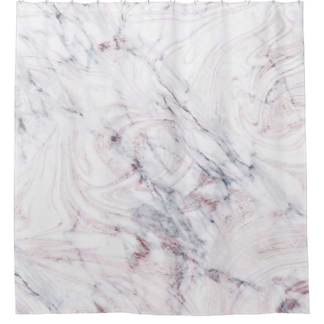 Touch of Rose White Grey Marble Swirl Chic Trendy (Front)