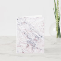 Touch of Rose White & Grey Marble Thank You Fold