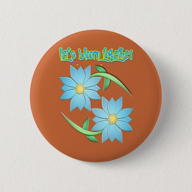 touch of springtime 2 inch round button (Front)