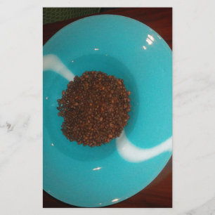 Touch of the Sea: A Cyan Bowl of Coffee  Stationery