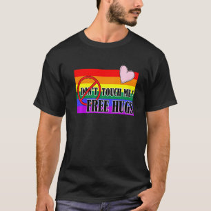Touch Pride Rainbow Pink Heart Abaddon Merch T-Shirt