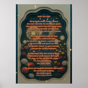 Touch the Light Poem and Print