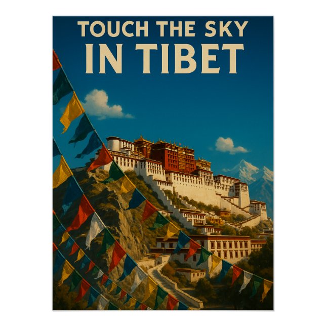 Touch the Sky in Tibet China Poster (Front)