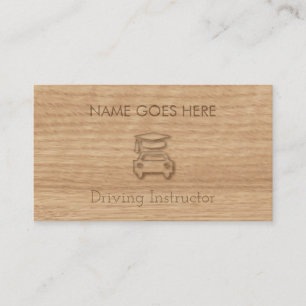 "Touch Wood" Driving Instructor Business Cards