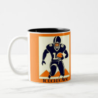Touchdown American Football Art Deco Graphic