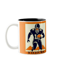 Touchdown American Football Art Deco Graphic