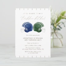 Touchdown Brother Joint Football Helmet Birthday