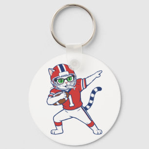 Touchdown Cat Keychain