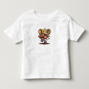 Touchdown Elephant: Cartoon Football Toddler T-shi T-shirt