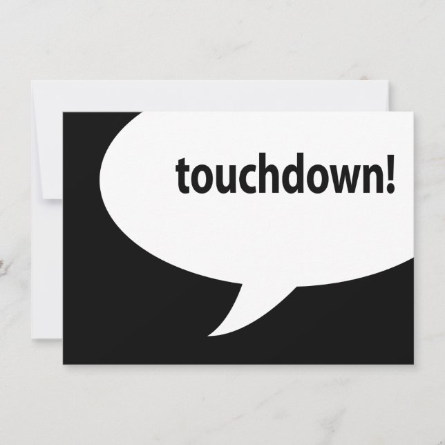touchdown! invitation (Front)