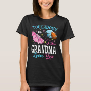 Touchdown or Tutu Grandma Loves You Football Baby T-Shirt