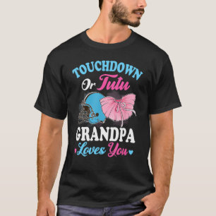 Touchdown or Tutu Grandpa Loves You Football Baby T-Shirt