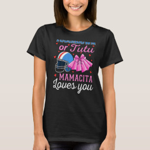 Touchdown Or Tutu Mamacita Loves You Football Gend T-Shirt
