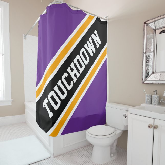 TOUCHDOWN Royal Purple Orange Black Racing Stripes (In Situ)