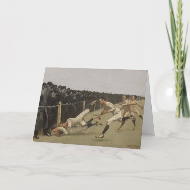 Touchdown, Yale vs. Princeton, Thanksgiving Day, Holiday Card (Front)