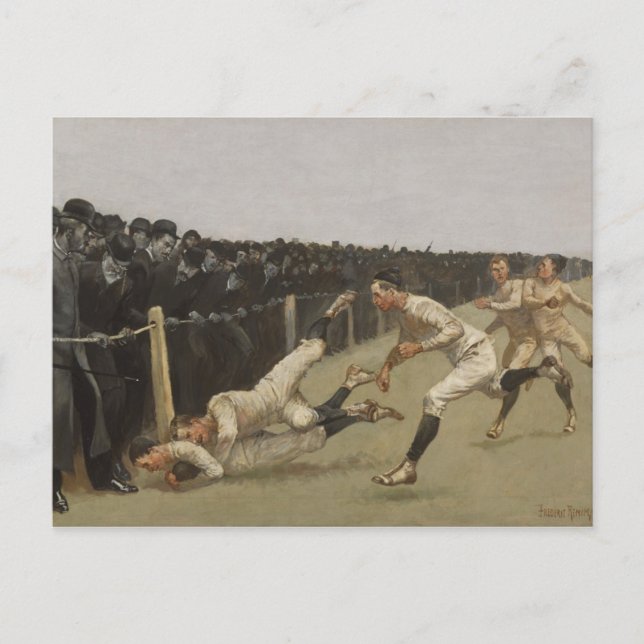 Touchdown, Yale vs. Princeton, Thanksgiving Day, Holiday Postcard (Front)