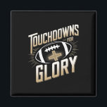Touchdowns For Glory Christian Football Men Kids  Magnet<br><div class="desc">Touchdowns For Glory Christian Football Men Kids</div>