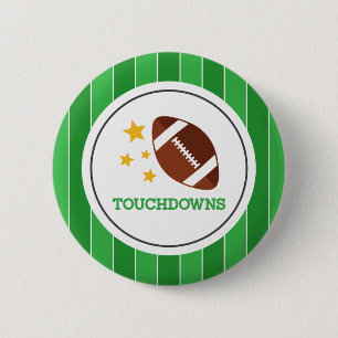 Touchdowns Gender Reveal 2 Inch Round Button