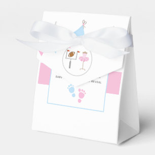 Touchdowns or Tutus Gender Reveal Party Favor Box