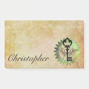 Touche aile Steampunk et notes post-it de la roue 