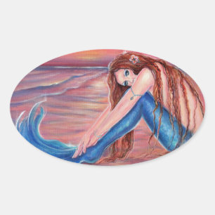 Touched by the sun mermaid stickers By Renee