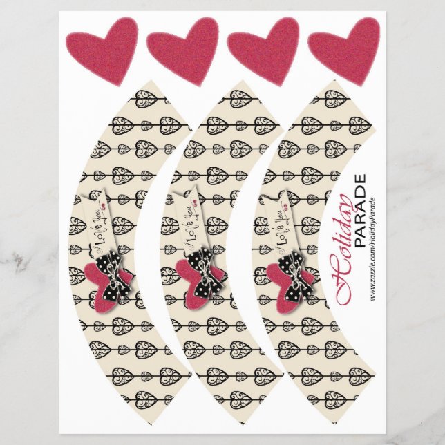 Touched My Heart Cupcake Wrappers (Front)