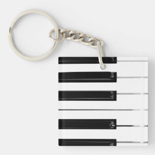 Touches de clavier de piano noir et blanc réaliste