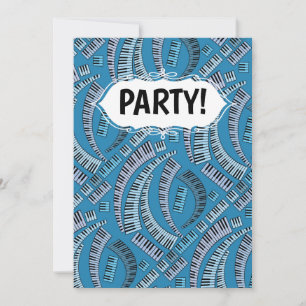 Touches de piano Invitation courbe