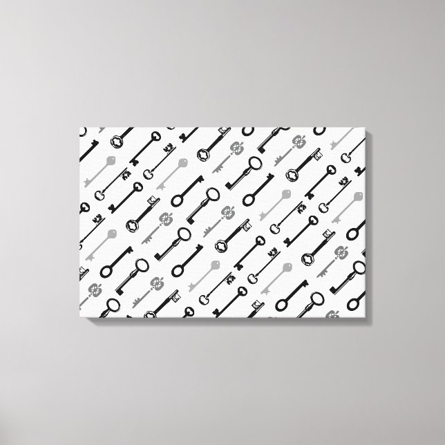 Touches de squelette vintages sur toile (Recto)