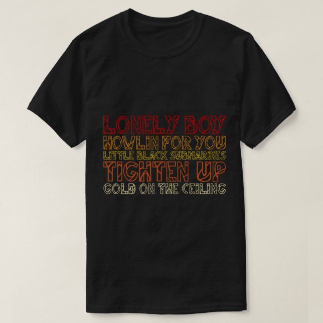 Touches noires - Chansons T-shirt classique (Design devant)