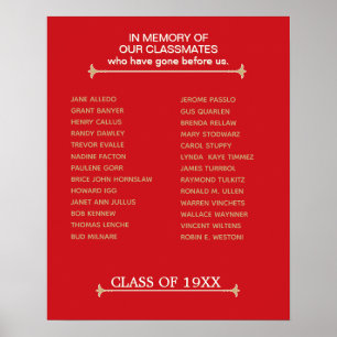 Touching, Class Reunion Memorial Tribute  Poster