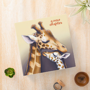 Touching Moment Between Mother Giraffe & Calf Binder