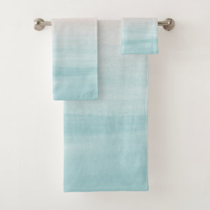 Touching Watercolor Abstract Beach Dream #1 Bath Towel Set