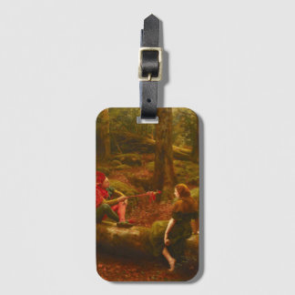 Touchstone and Audrey (Jester Teasing Lady Lover) Luggage Tag