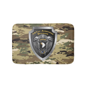 Tough 101st Airborne Division Air Assault Bath Mat