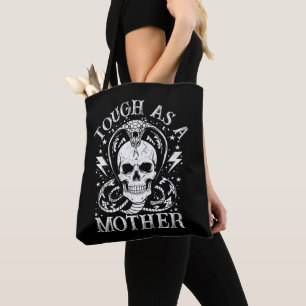 Tough As A Mother Funny Mom Motherhood Retro Humou Tote Bag