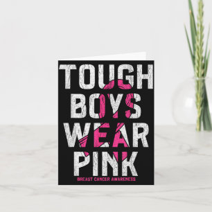 Tough Boys Wear Nk Breast Cancer Awareness Shirts Card