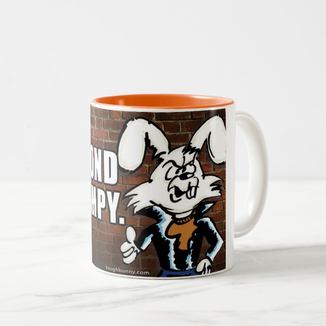 TOUGH BUNNY - GRUMPY coffee mug (Front Right)