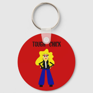 Tough Chick Keychain