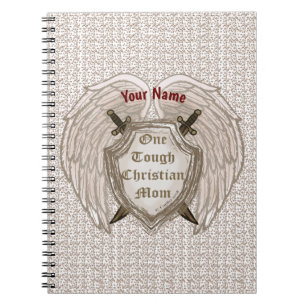Tough  Christian Mom custom Notebook
