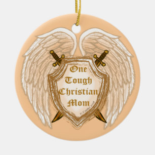 Tough Christian Mom  ornament