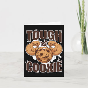 Tough Cookie Bodybuilding Food Lover Muscular Card